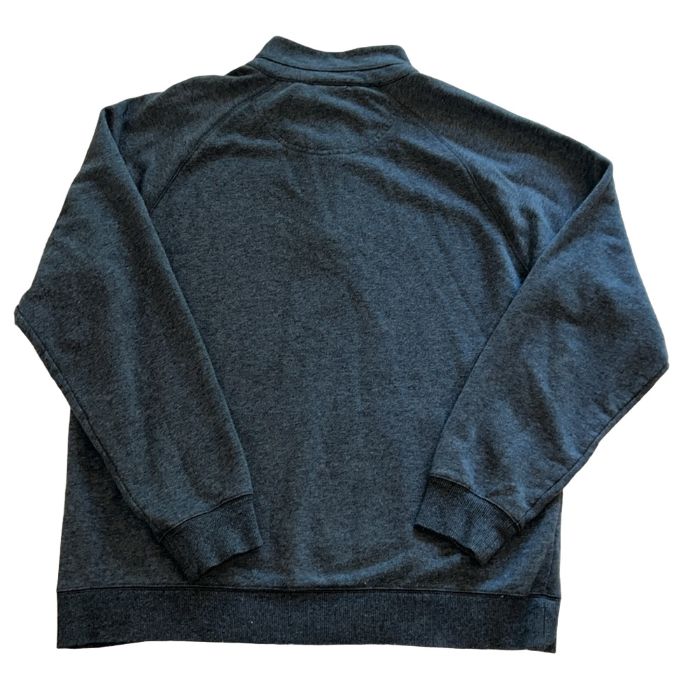 L.L. Bean Gray 1/4 Zip Up Sweater Soft Knit Casual Pullover. Size Large. - Picture 4 of 5